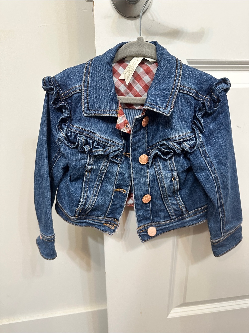 Matilda Jane Blue Denim Ruffle Jean Jacket